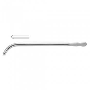 Van Buren Urethral Sound / Dilating Bougie 34 Charr. Brass - Chrome Plated, 27 cm - 10 3/4"